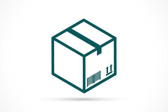 Cardboard Box Logo - Cardboard box icon Icon Creative Market