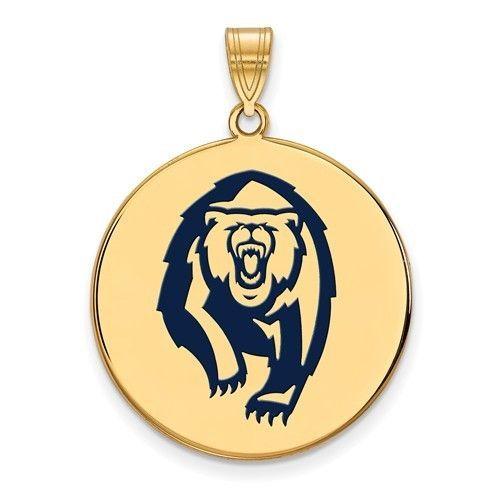 Gold Bear Logo - Sterling Silver W/ 14K Yellow Gold Plated LogoArt Official Licensed