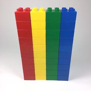 Brick Red Green Blue Logo - LEGO Duplo Building Toys: Bulk Red Yellow Green Blue 2x2 Brick Lot ...