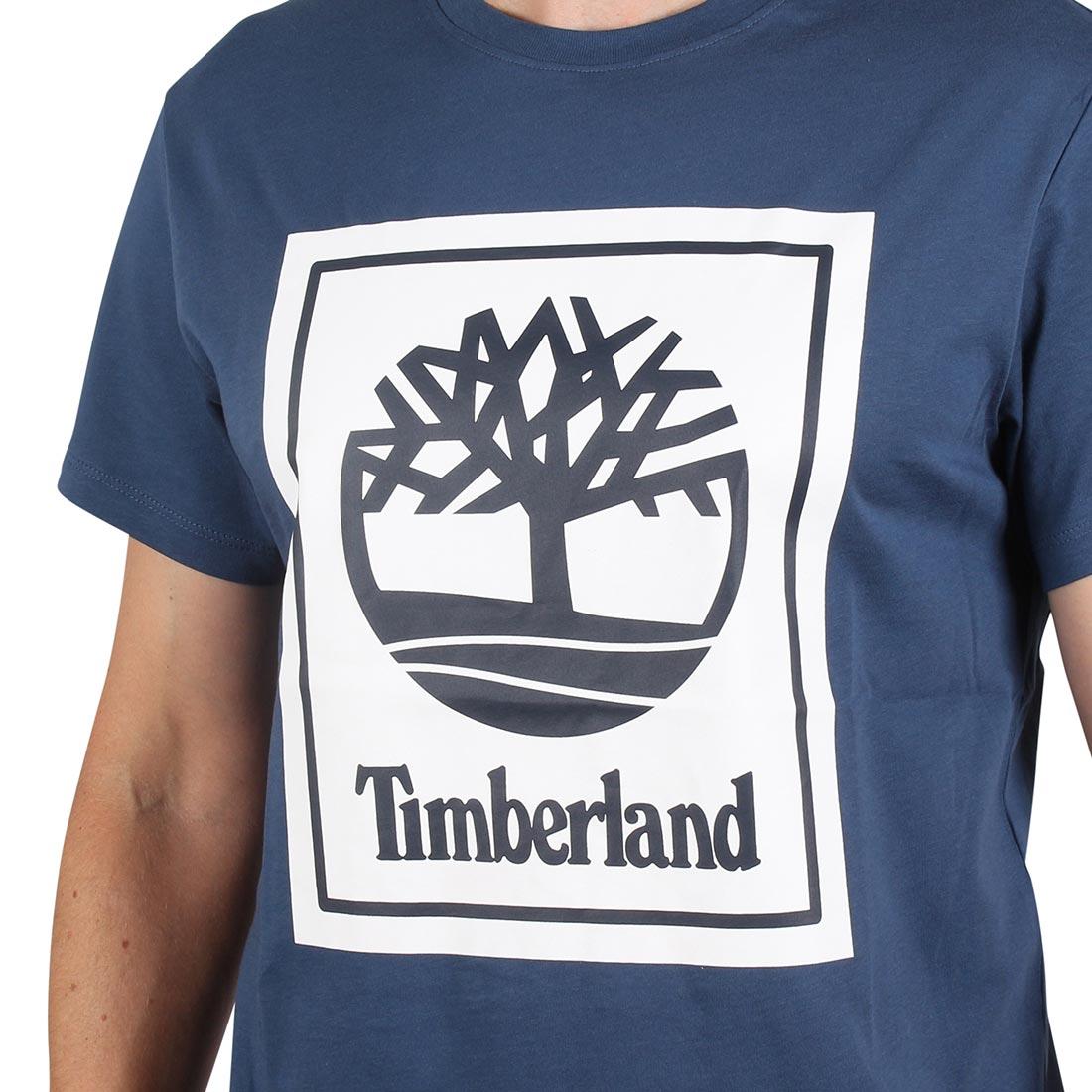 Timerland Logo - Timberland Logo S/S T-Shirt - Dark Denim