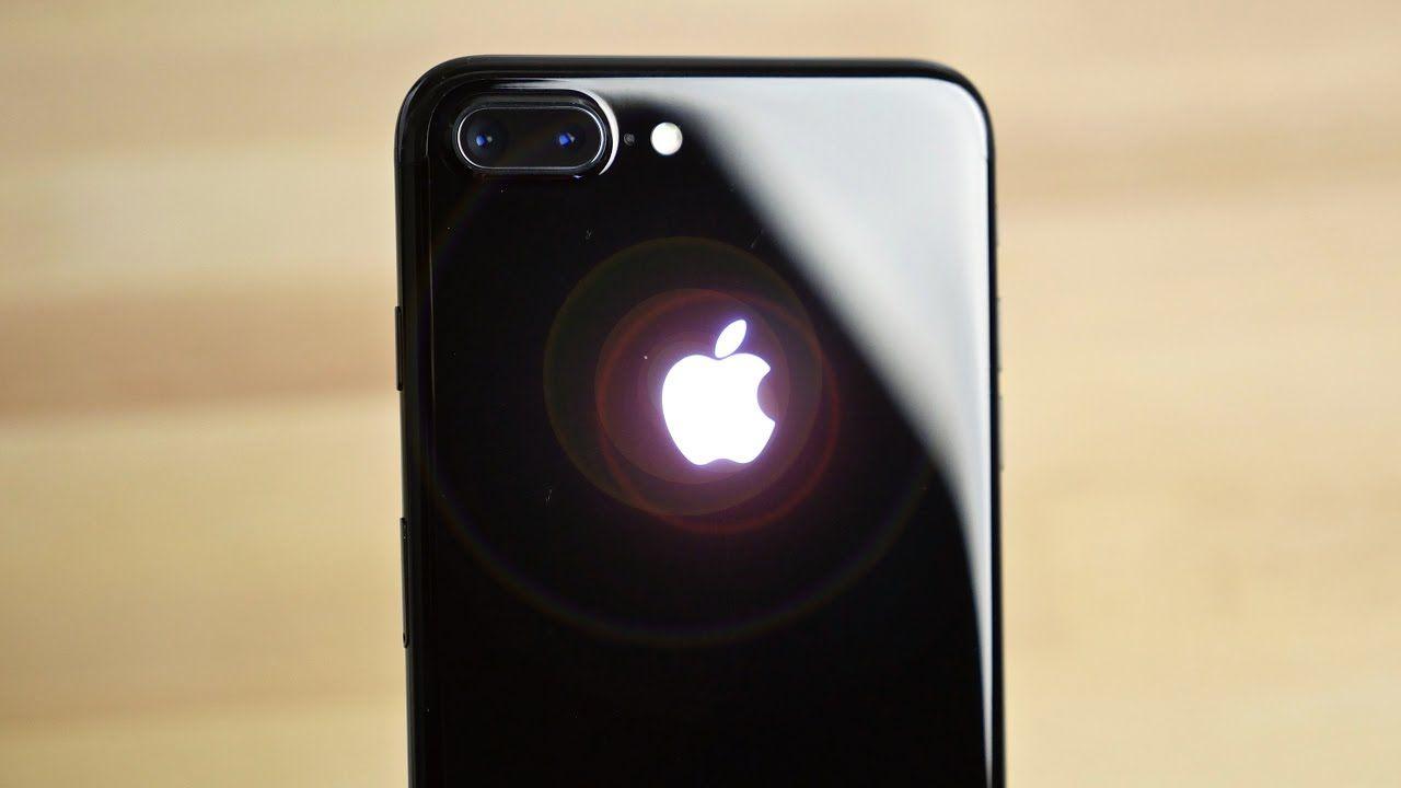 Apple Plus Logo - Glowing Apple Logo on iPhone 7 Plus - Sexiest Mod Ever - YouTube