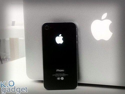 Glowing Apple Logo - Illuminate Your iPhone 4's Apple Logo With This Awesome Mod, But Be