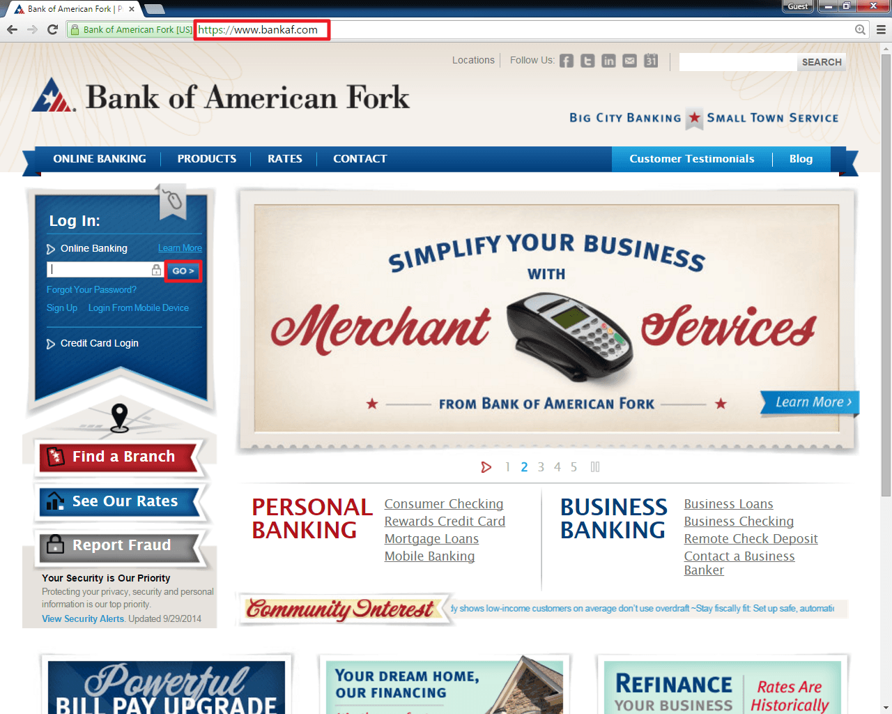 Bank of American Fork Logo - Bank of American Fork Online Banking Login | banklogindir.com ...