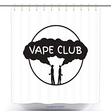 Cool Vape Logo - Amazon.com: vanfan-Cool Shower Curtains Vape Club Badge Logo Symbol ...