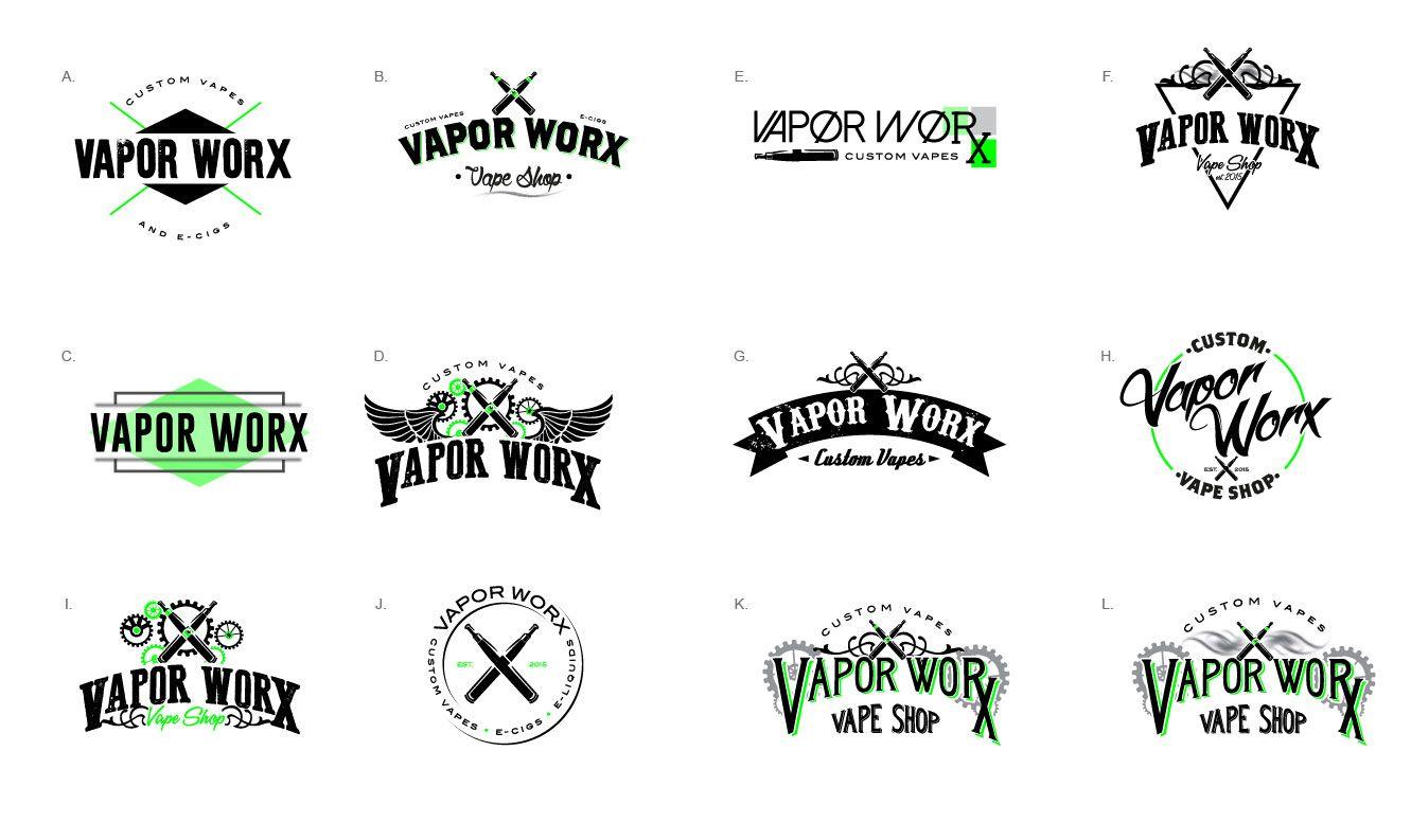 Vape Shop Logo - Vape Shop Logos – MANDY J DESIGN
