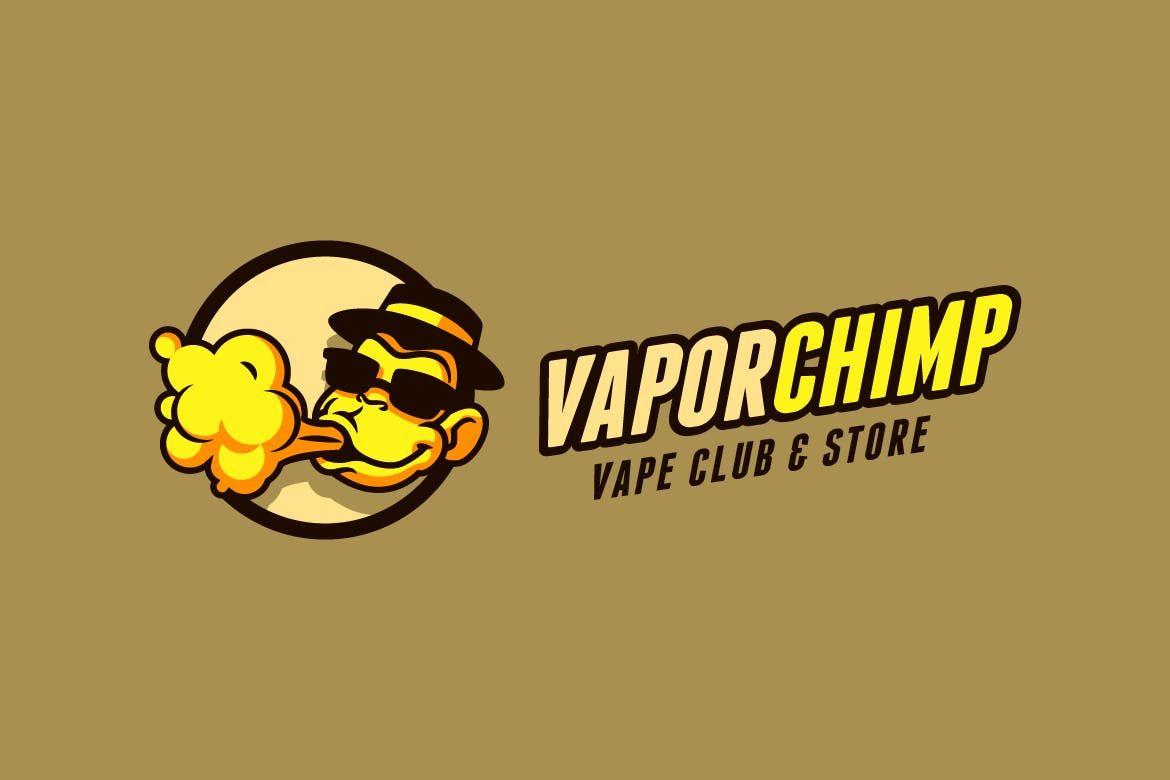 Cool Vape Logo - Vapor Chimp - Vape E-Cigarette Logo | Cool Logos for Sale! | Logos ...