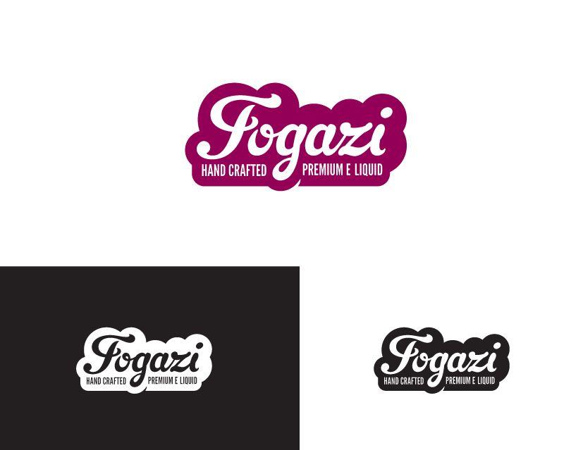 Cool Vape Logo - Feminine, Colorful, Industry Logo Design for Fogazi , Hand Crafted ...