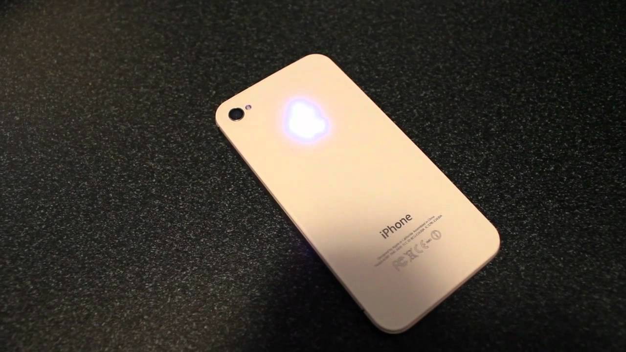 Glowing Apple Logo - EPIC Glowing Apple Logo Mod For IPhone 4S 4