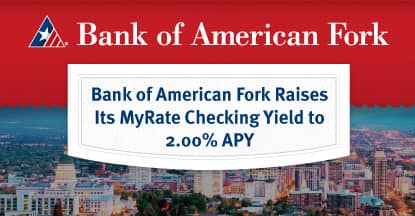 Bank of American Fork Logo - Bank of American Fork Raises Its MyRate Checking Yield to 2.00% APY ...