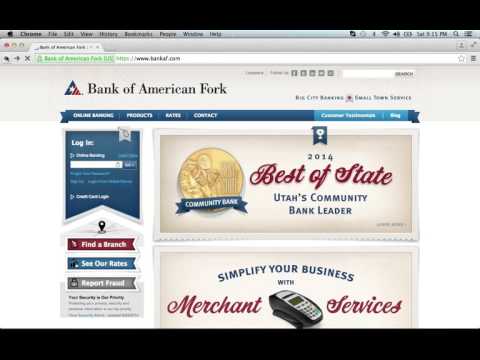 Bank of American Fork Logo - Bank of American Fork Online Banking Login | Sign in - YouTube