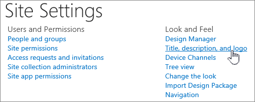 SharePoint Logo - Change the look of your SharePoint site - Office Support
