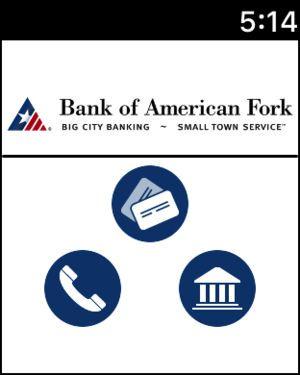 Bank of American Fork Logo - Bank of American Fork on the App Store