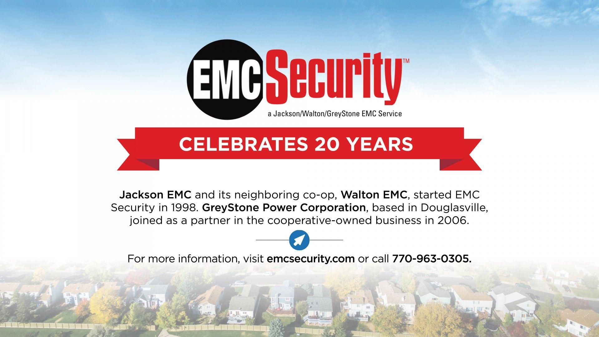 EMC Security Logo - EMC Security Celebrates 20 Years