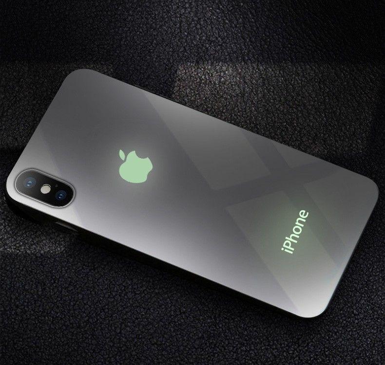 Iphon Logo - VAKU ® Apple iPhone X Radium GLOW Light Illuminated Apple Logo 3D ...