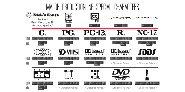 Major Movie Production Logo - Major Production NF - Webfont & Desktop font « MyFonts