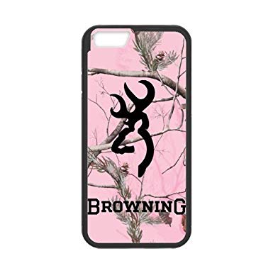 Pink Camo Browning Logo - Pink Camo Camouflage Browning Cutter Logo Custom Case Cover