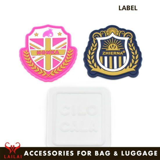 Luggage Manufacturer Logo - China New Cutting Sewing PVC Label with Famous Name Logo for Luggage