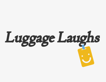 Luggage Manufacturer Logo - Cartoon logo design for suitcase sticker manufacturer Luggage Laughs ...