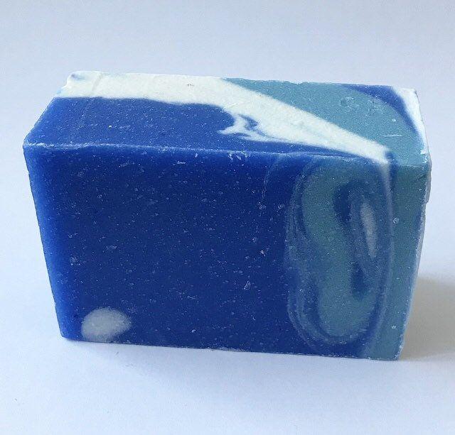 3 Blue Bars Logo - 3 Blue Wave Soap Bars - For Men
