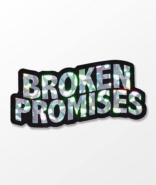 Zumiez Brands Logo - Broken Promises Wave Logo Sticker | Zumiez
