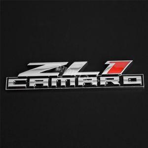 Camaro ZL1 Logo - 3D ZL1 Logo Car L/R Fender Rear Body Emblem Sticker for Chevy ...