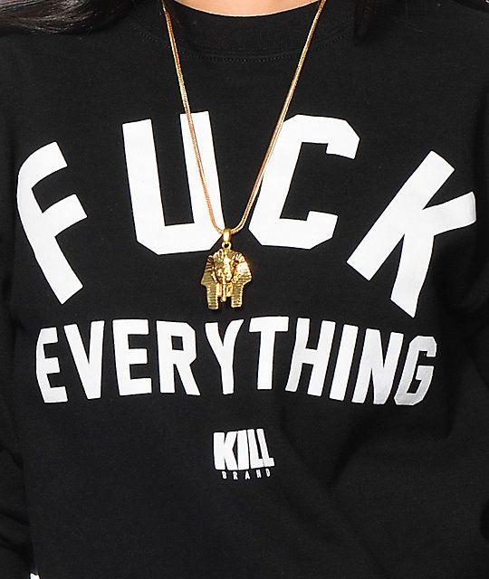 Zumiez Brands Logo - Kill Brand FCK Everything Crew Neck Sweatshirt