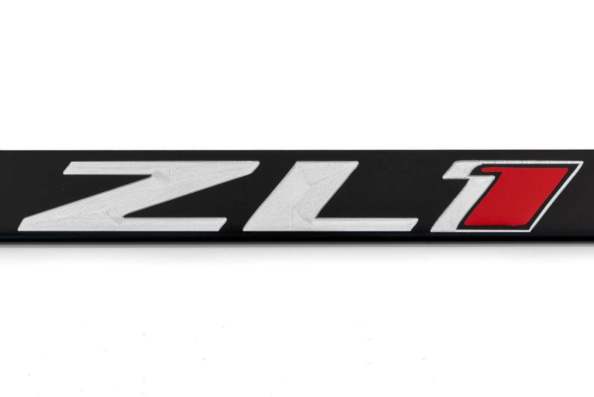 Camaro ZL1 Logo - Chevrolet Camaro ZL1 License Plate Frame Satin Black - Engraved Logos