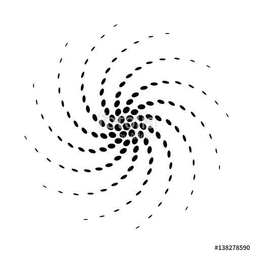 Black Dot Circle Logo - Vector black dot background. Abstract shape pattern. Technology