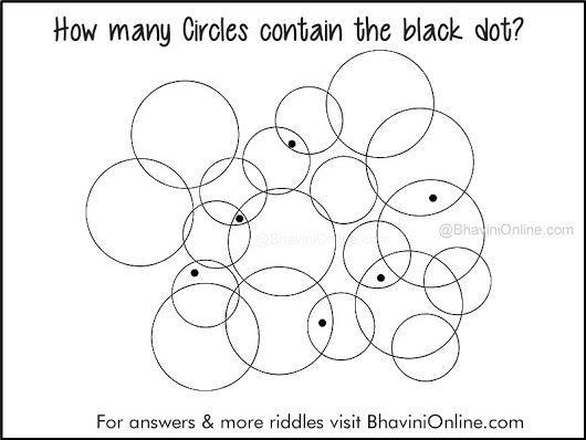 Black Dot Circle Logo - Picture Riddle: How Many Circles Contain a Black Dot ...