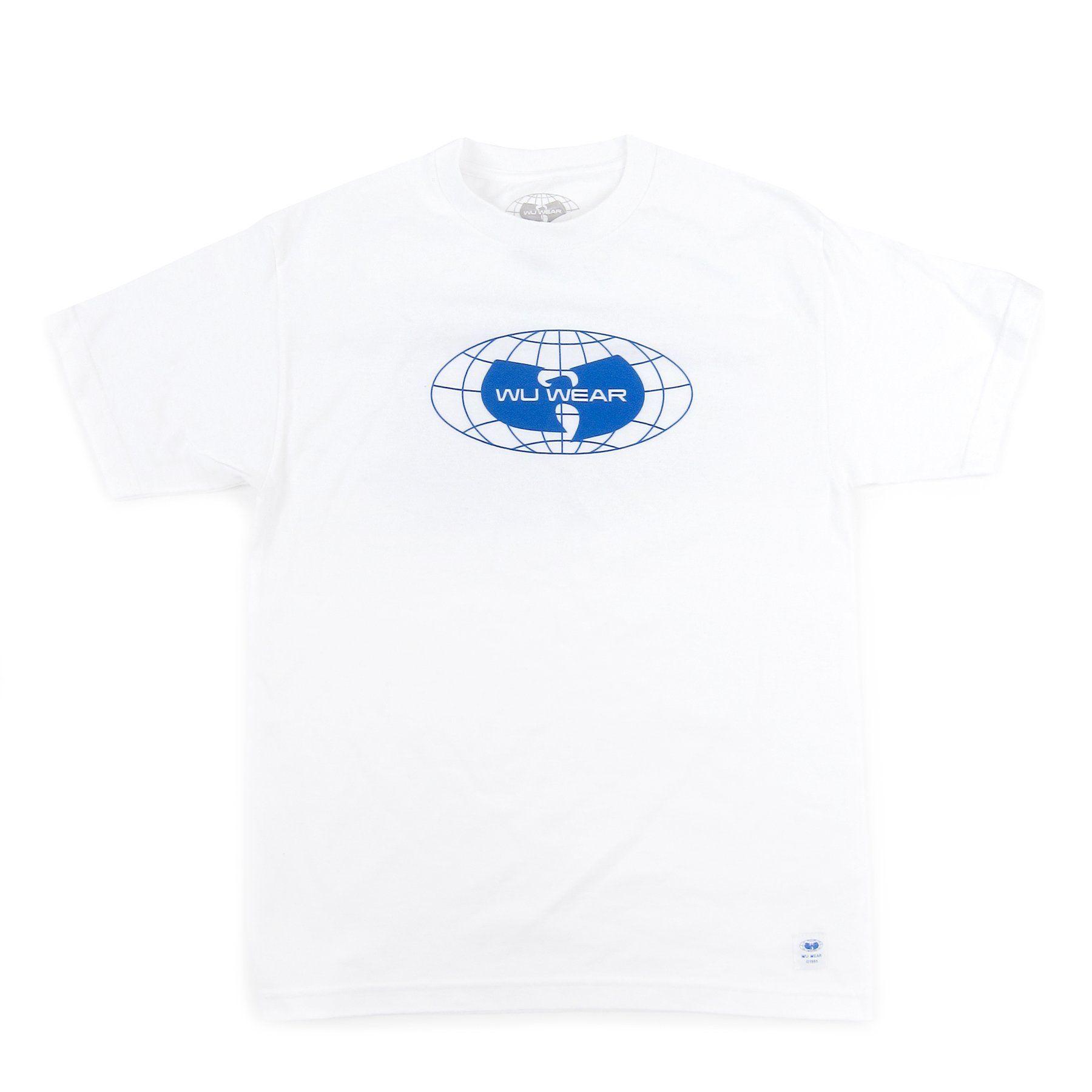 White Globe Logo - Wu Wear: Globe Logo Shirt - White – TurntableLab.com