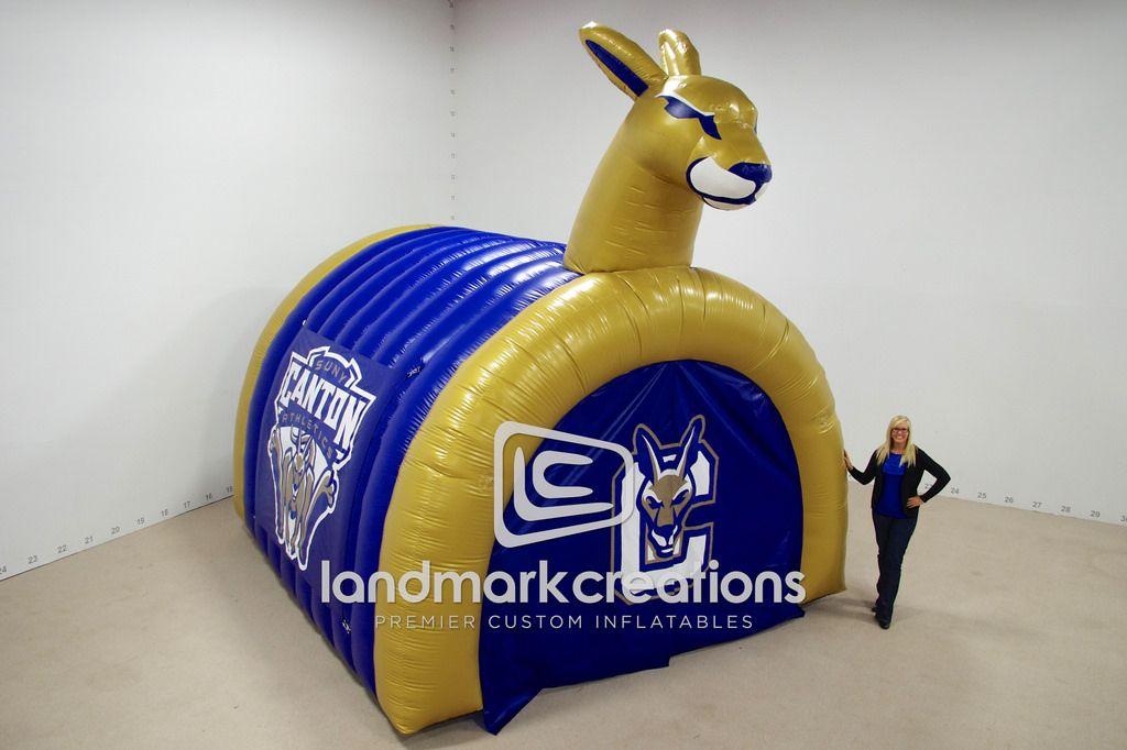 SUNY Canton Kangaroo Logo - Suny Canton Kangaroos Inflatable Tunnel. The Suny Roos from