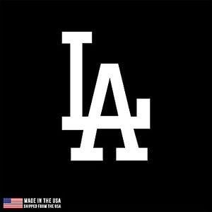 La Logo - LA logo Los Angeles Dodgers California Vinyl Sticker Car Laptop Room ...