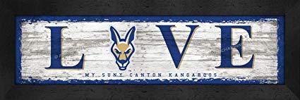 SUNY Canton Kangaroo Logo - Amazon.com : Prints Charming College Love My Team Logo Horizontal ...