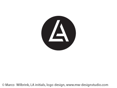 La Logo - LA Initials Logo by MW Design Studio - Marco Wilbrink | Dribbble ...