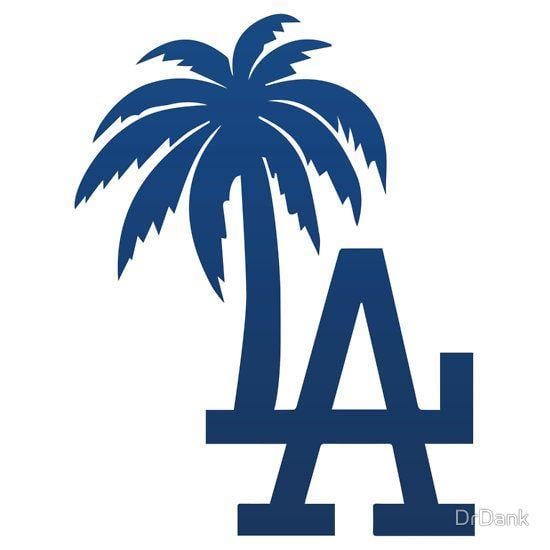 La Logo - Los Angeles Dodgers Tropical Logo by DrDank. Pins and buttons