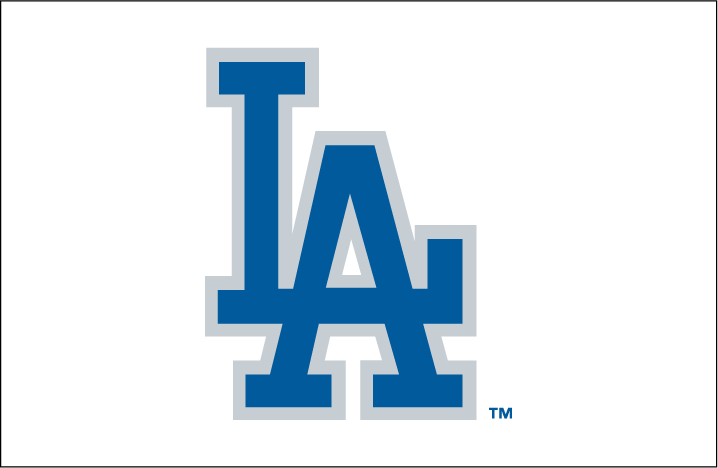 LA Dodgers Logo - Los Angeles Dodgers Batting Practice Logo - National League (NL ...