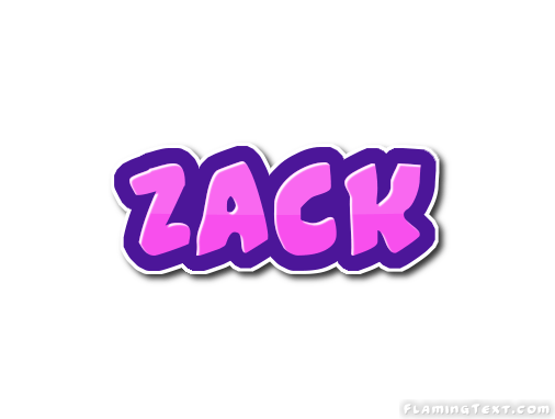 Zack Logo - Zack Logo | Free Name Design Tool from Flaming Text