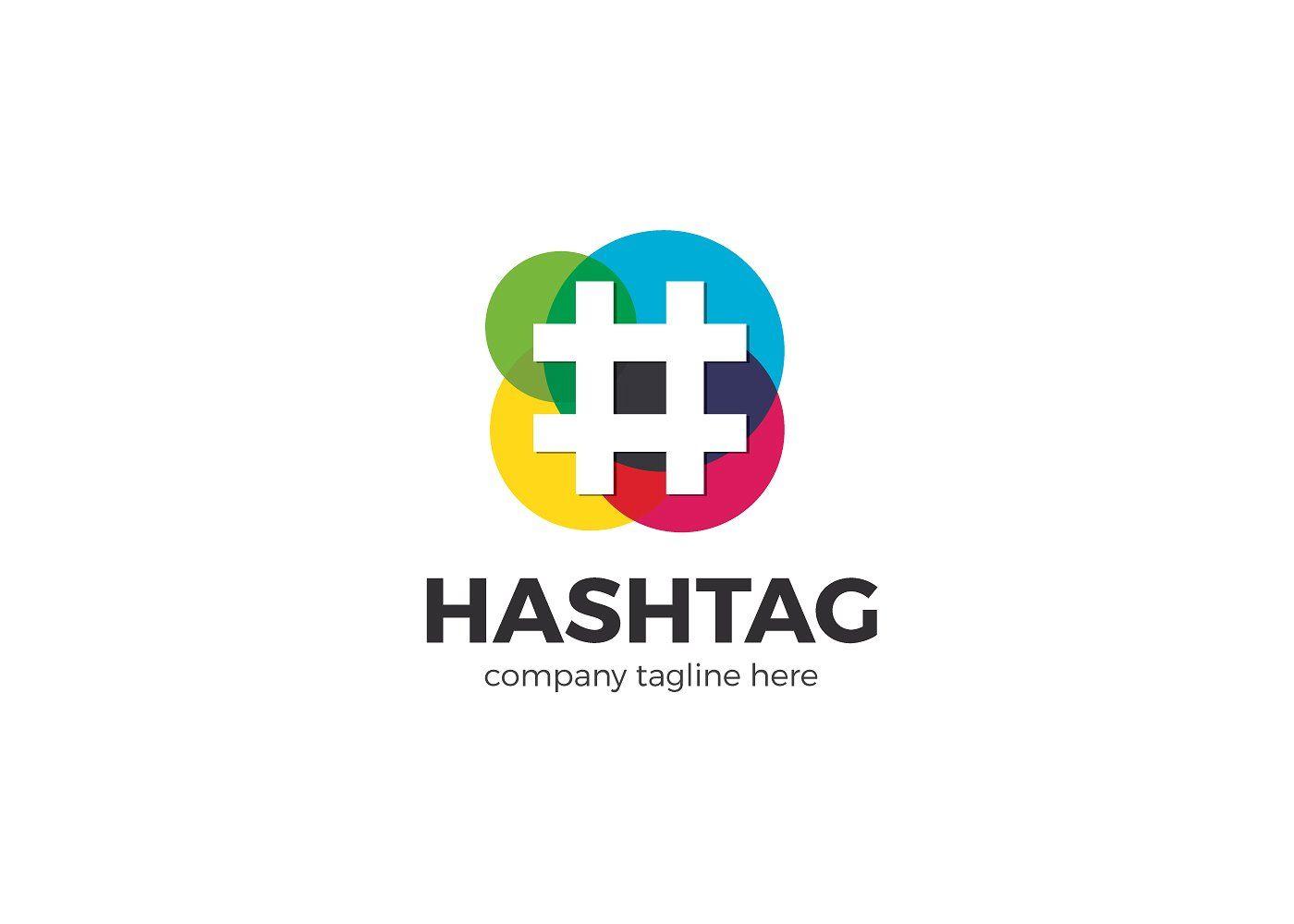 Hag Tag Logo - Hashtag Logo ~ Logo Templates ~ Creative Market