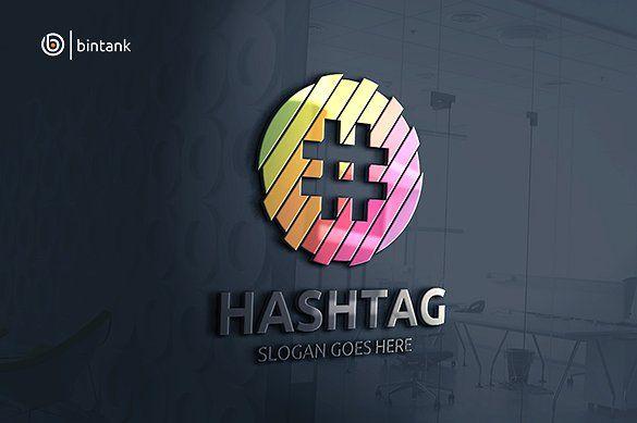 Hag Tag Logo - Hashtag Logo ~ Logo Templates ~ Creative Market