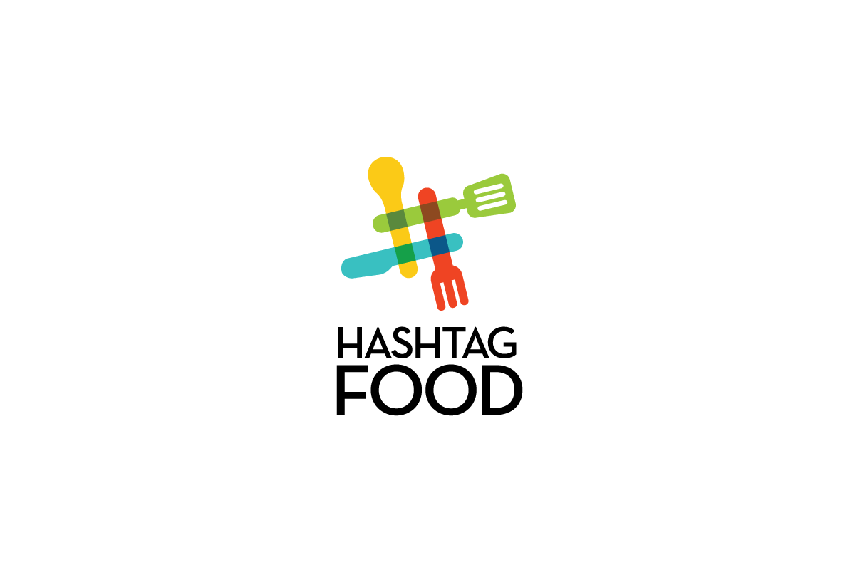 Hag Tag Logo - Hashtag Food Logo – SOLD | Logo Cowboy