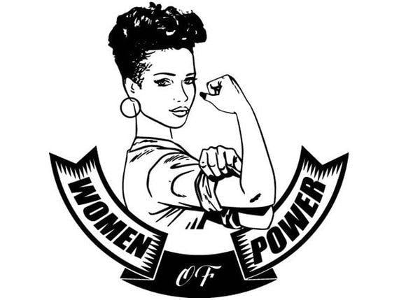 Strong Woman Logo - Black Strong Woman Power Nubian Princess Queen Afro Hair | Etsy
