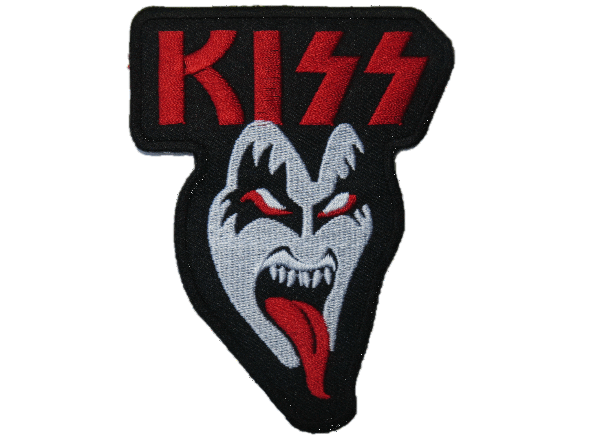 Kiss Tongue Logo - KISS Tongue Logo Iron On Embroidered Patch 4.1