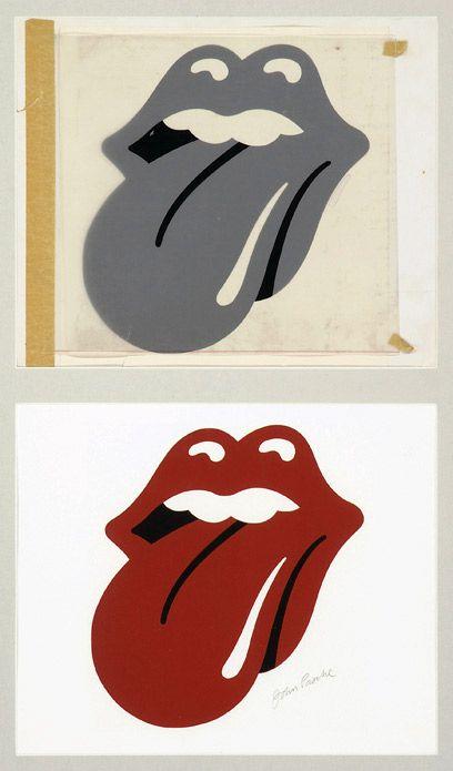 Kiss Tongue Logo - John Pasche, artwork for the Rolling Stones Hot Licks logo, 1970 ...