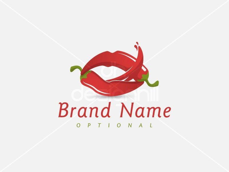 Kiss Tongue Logo - New logo design for sale on Design Hill - lips, chili, pepper, spicy ...