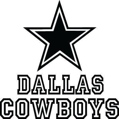 Cowboys Football Logo - Dallas Cowboys Football Logo & Name Custom Vinyl by VinylGrafix ...