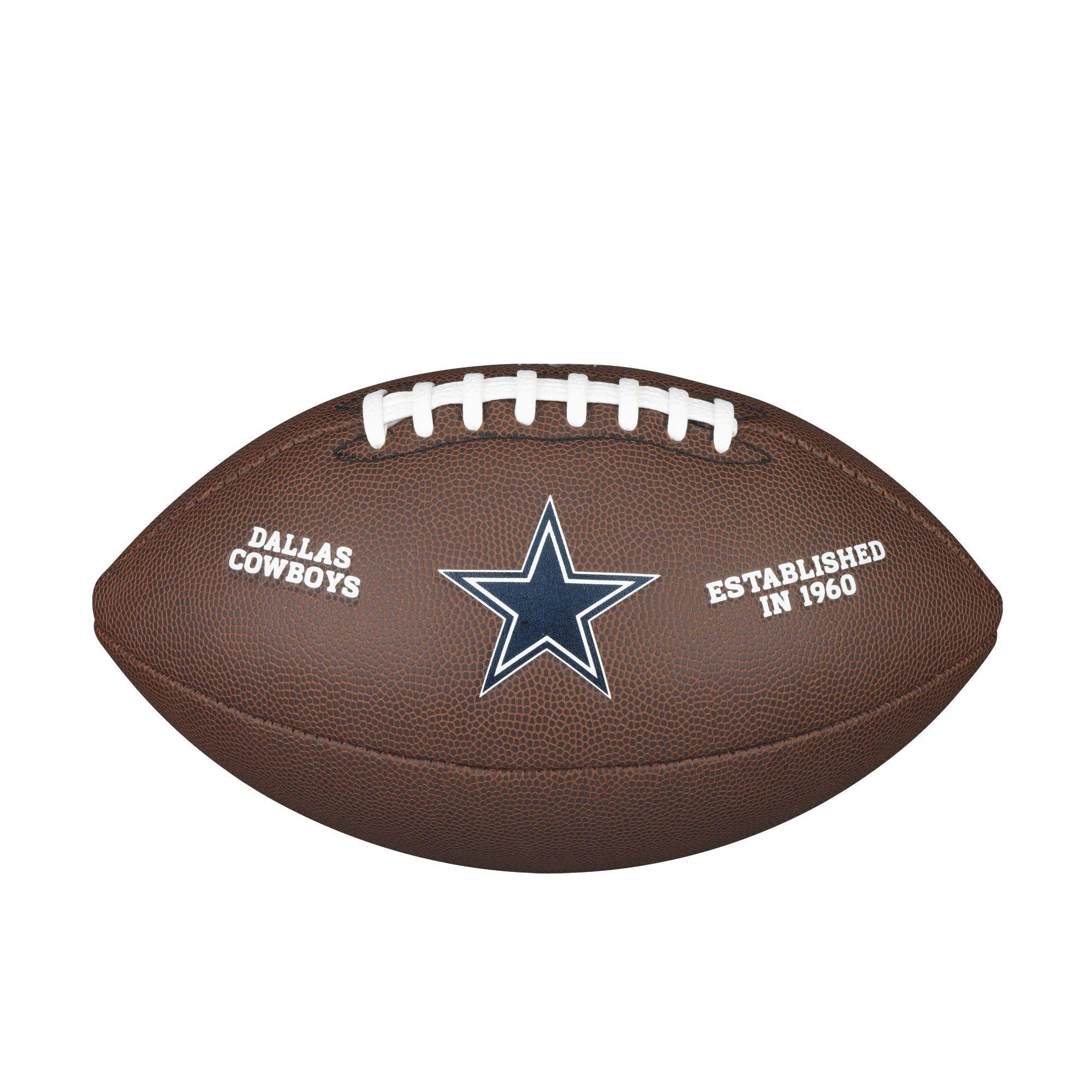 Cowboys Football Logo - NFL TEAM LOGO COMPOSITE FOOTBALL, DALLAS COWBOYS. Wilson