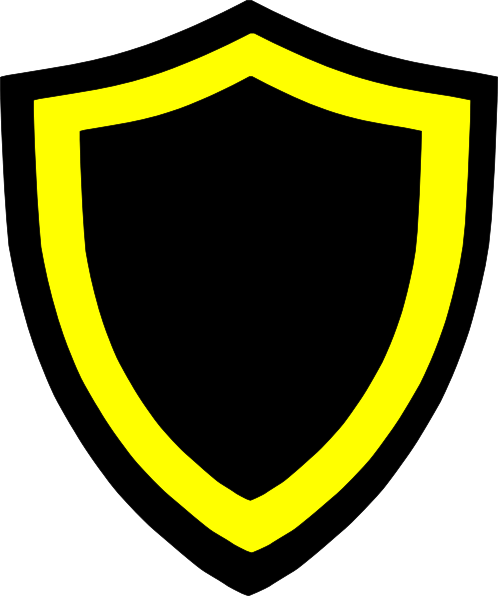 Yellow Shield Logo - Black And Yellow Shields Clip Art clip art