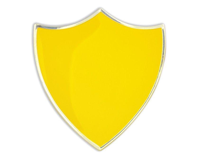 Yellow Shield Logo - Yellow shield badge (pack of 5). School Merit Stickers