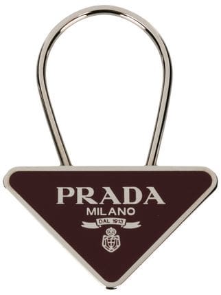 Prada Logo - Prada Logo Triangle Keyring