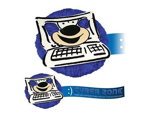 Computer Face Logo - Promotional Computer Mophead Card Face Logo Bug Printed with your ...